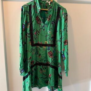 Derek Lam 10 Crosby Green floral Patterned Dress
